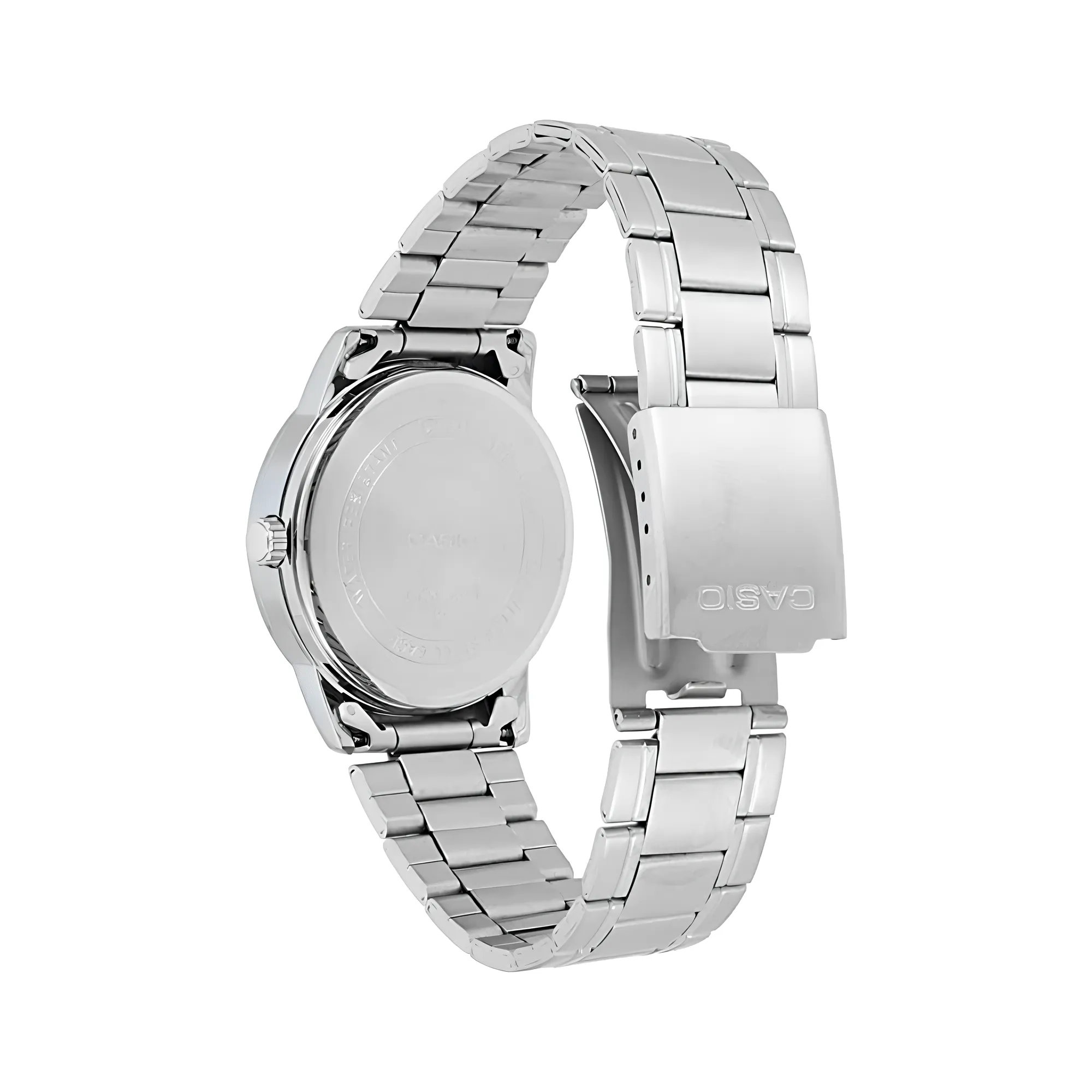 萬年鐘錶 - CASIO 卡西歐  黑面復古羅馬時標日期休閒男錶 MTP-V002D-1B3 錶徑37MM