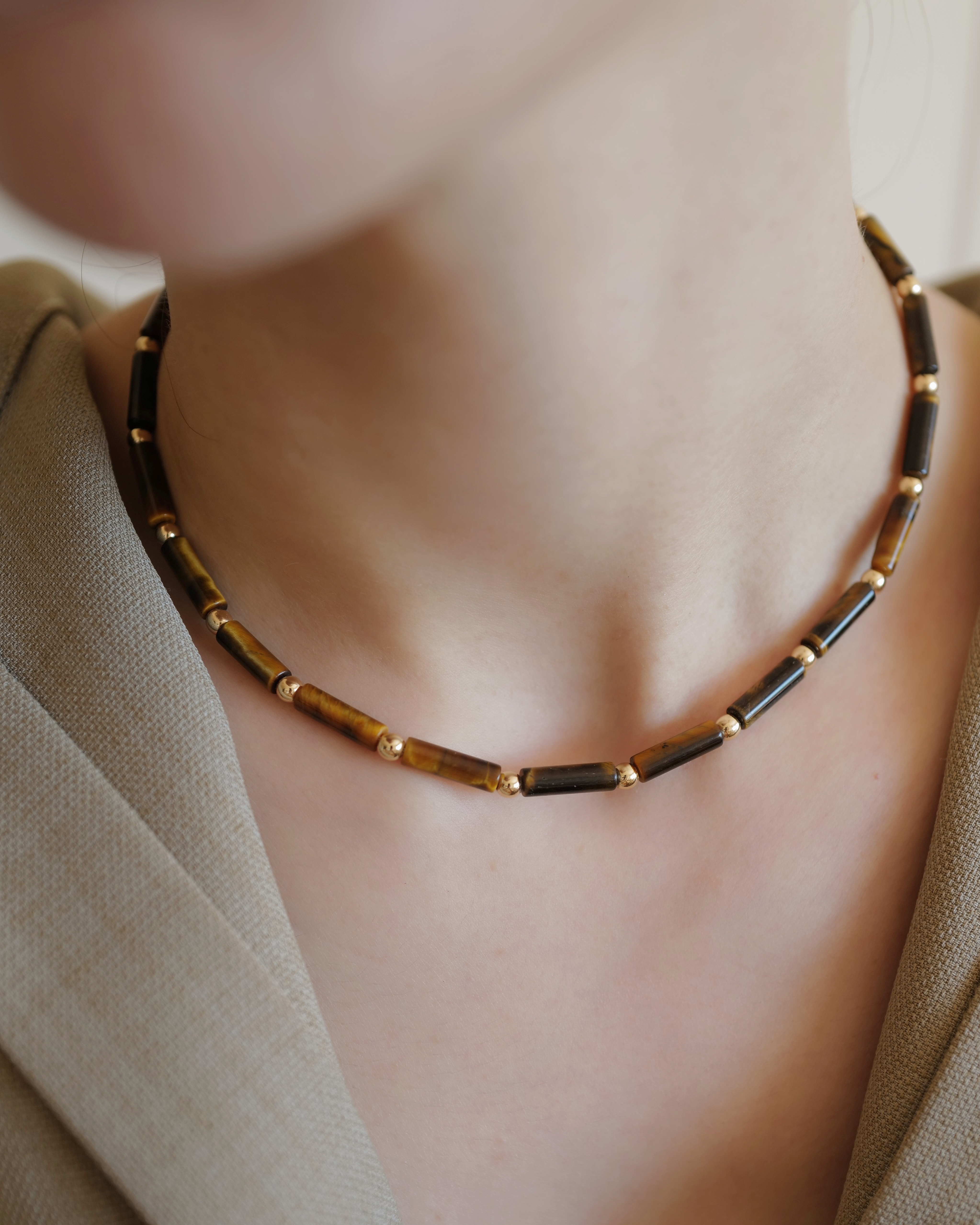 Kohaku Tiger’s Eye Necklace｜虎眼石項鏈