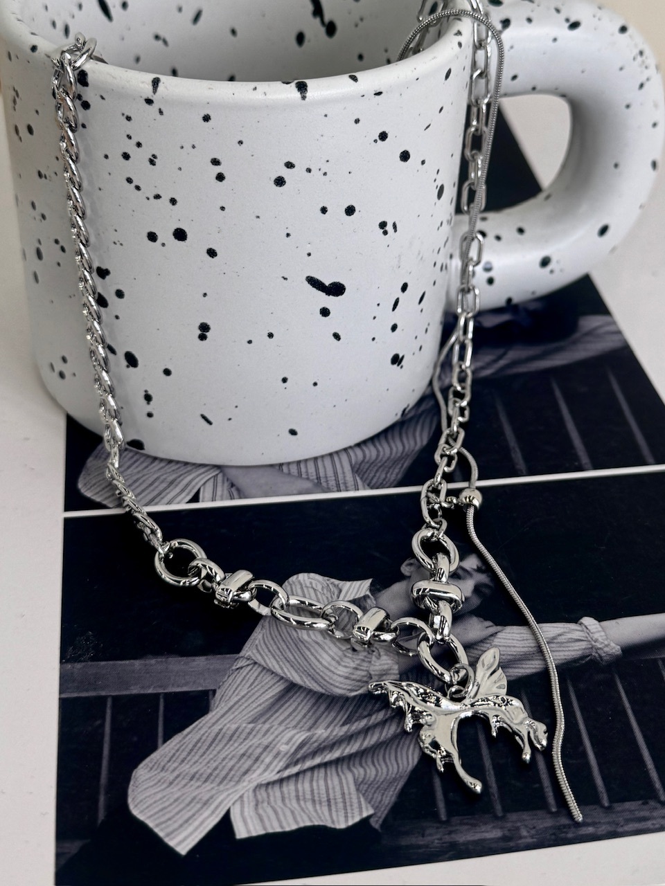 層次設計蝴蝶項鍊