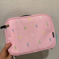 [S]  POLO RALPH LAUREN CARMEL PINK 9AR049-ADG MOLDED LUNCH TOTE, 196327542146 (SUZZ11)