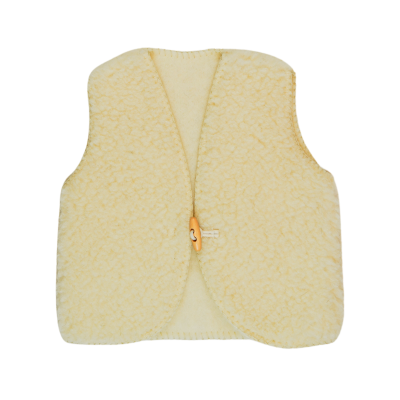 We Are Wovens 牛角扣羊毛背心 bodywarmer - Milo Flat white