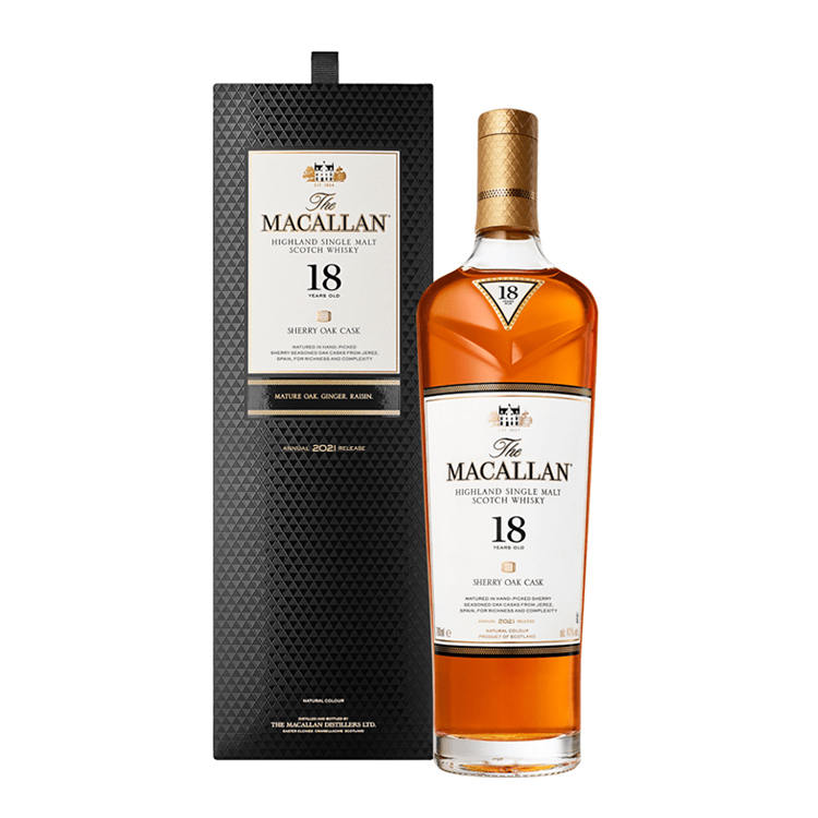 Macallan 18 Years Old SHERRY OAK CASK｜麥卡倫 18年 雪莉桶單一麥｜Highland Single Malt Scotch Whisky