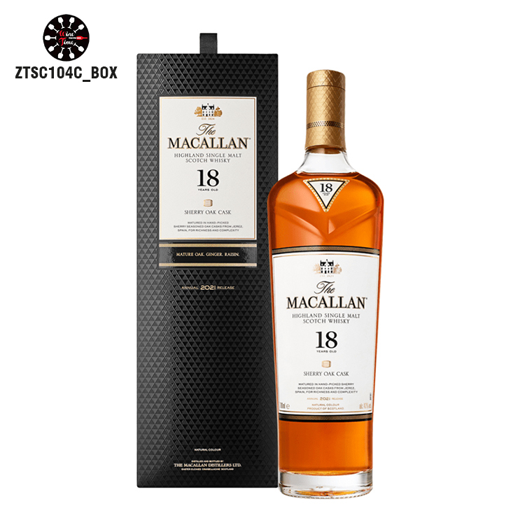 Macallan 18 Years Old SHERRY OAK CASK｜麥卡倫 18年 雪莉桶單一麥｜Highland Single Malt Scotch Whisky
