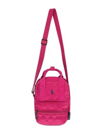 [S]  POLO RALPH LAUREN PINK QUILTED CROSSBODY BAG, SUZZ13 (SUZZ13)