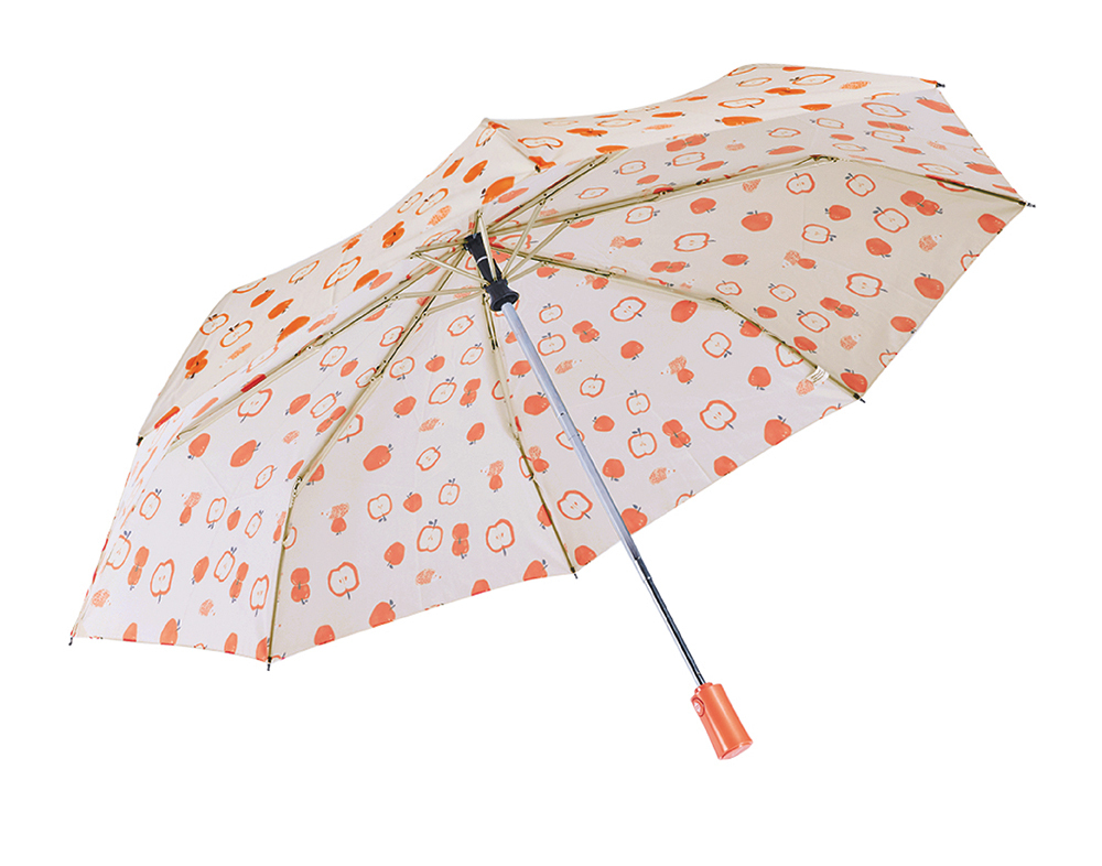 RAINSTORY蘋果刺蝟抗UV加大防回彈自動傘(橘)
