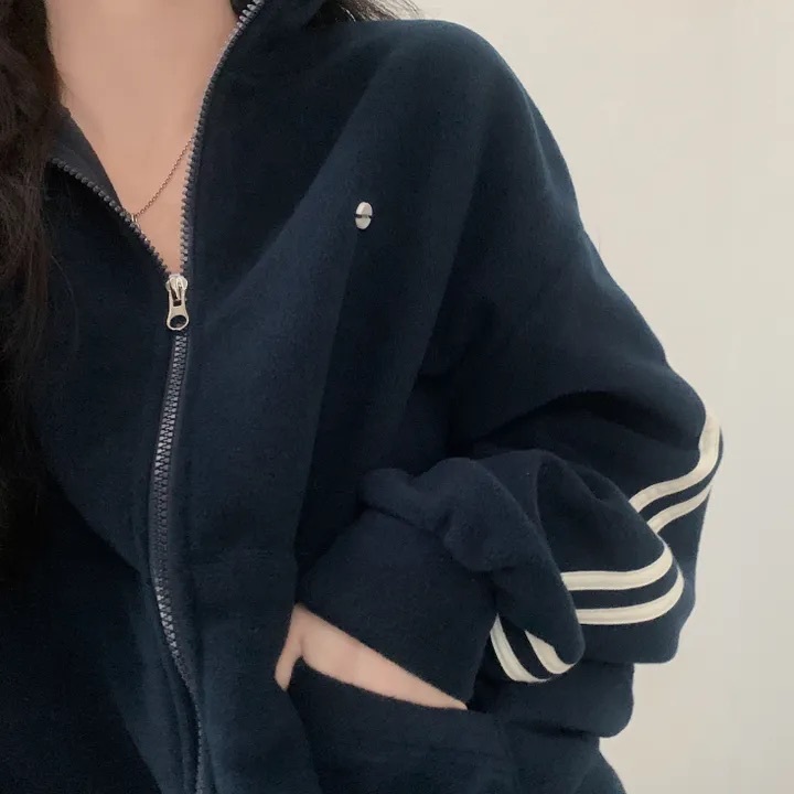 【優惠預訂】韓國抓絨雙線拉絨外套（5色）