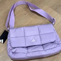 [S]  ADIDAS POWDER PLUM PURPLE QUILTED CROSSBODY, 888254217227 (SUZZ14)