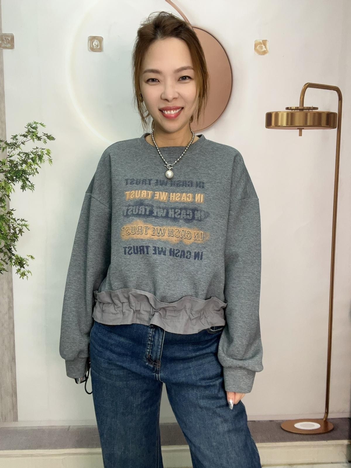 Mar 型格英文字top~121AG