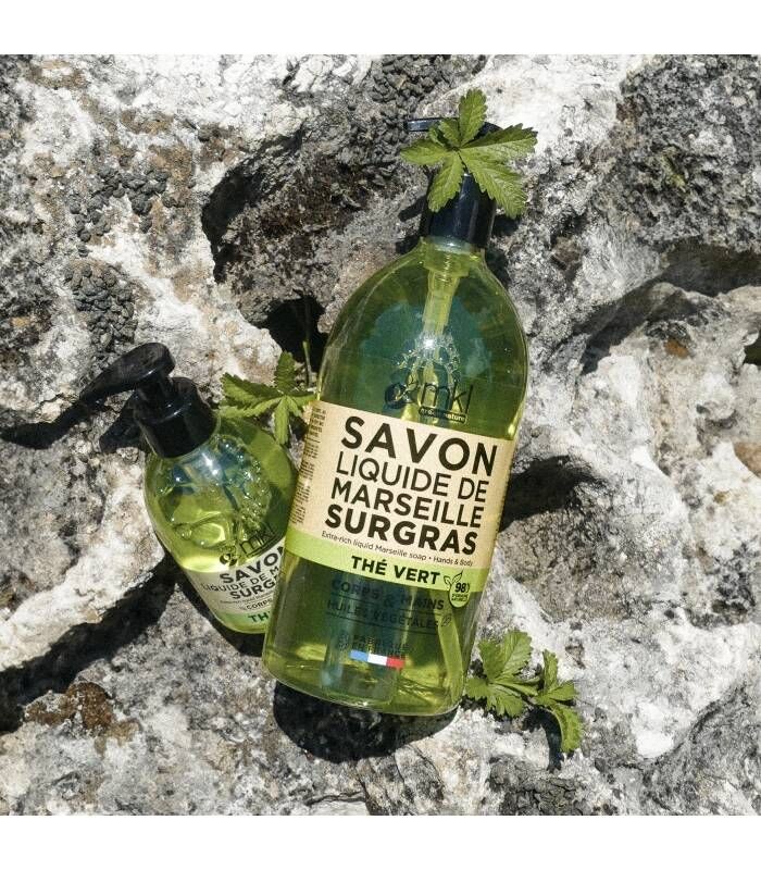 綠茶多酚 清新液體馬賽皂