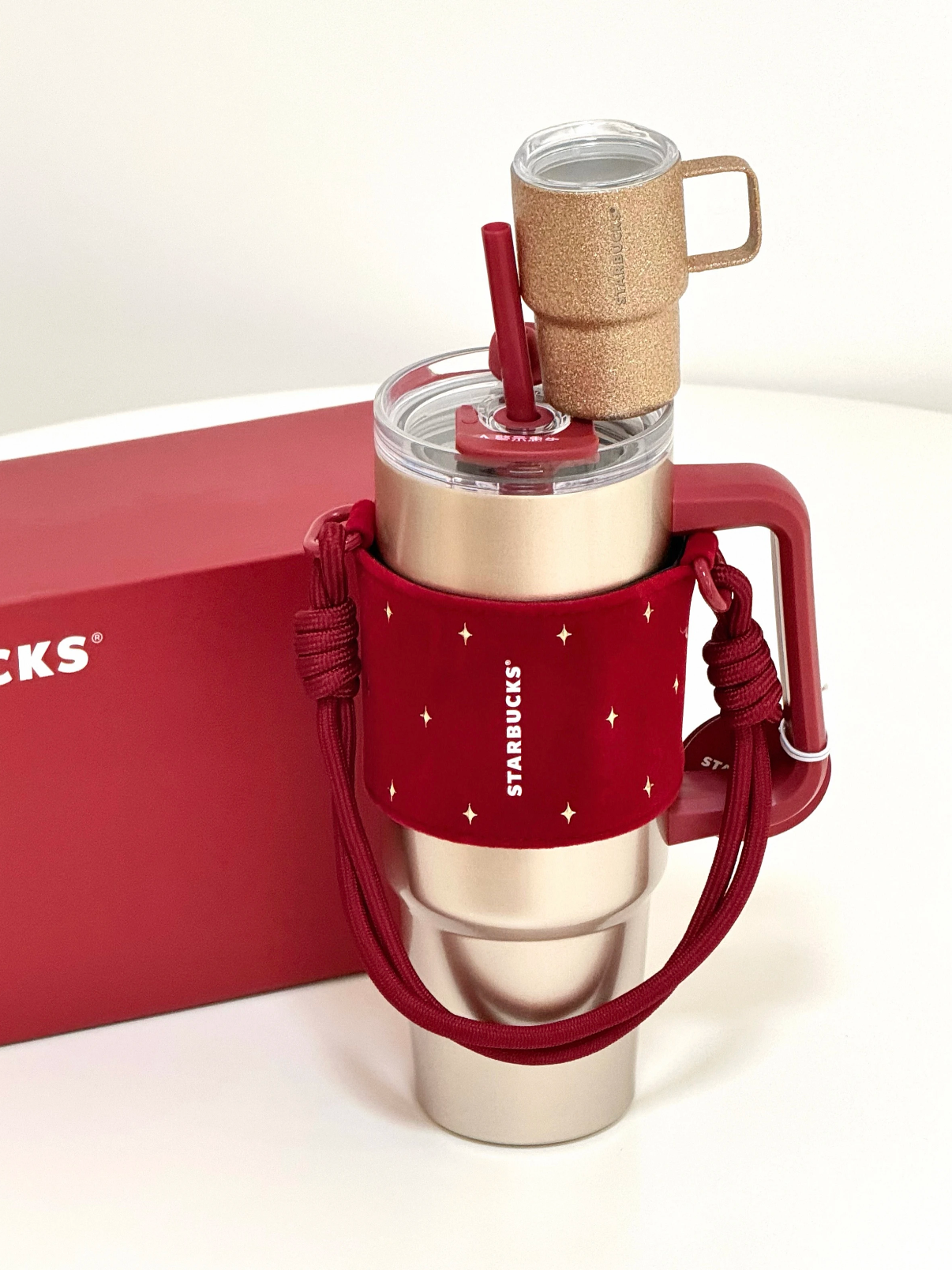 <國外限定發售> STARBUCKS 星巴克 雙飲口 保溫杯 銀色 900ML