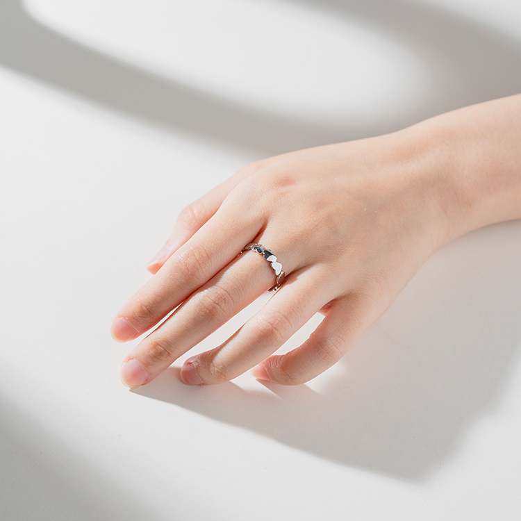 miramira心語｜心心相印戒指A0858-銀78696