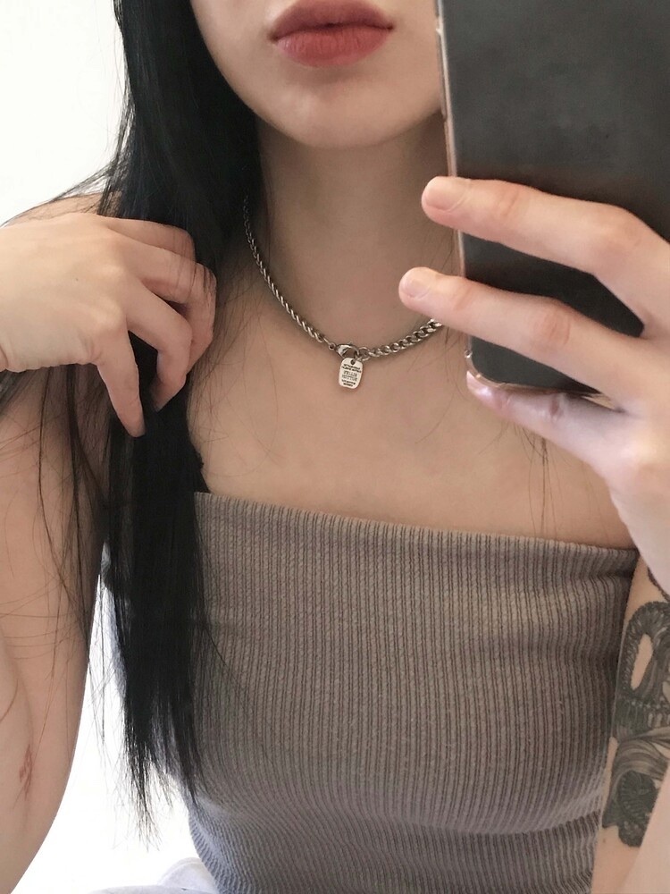 [WONWOO同款] OFUSE - button chain choker