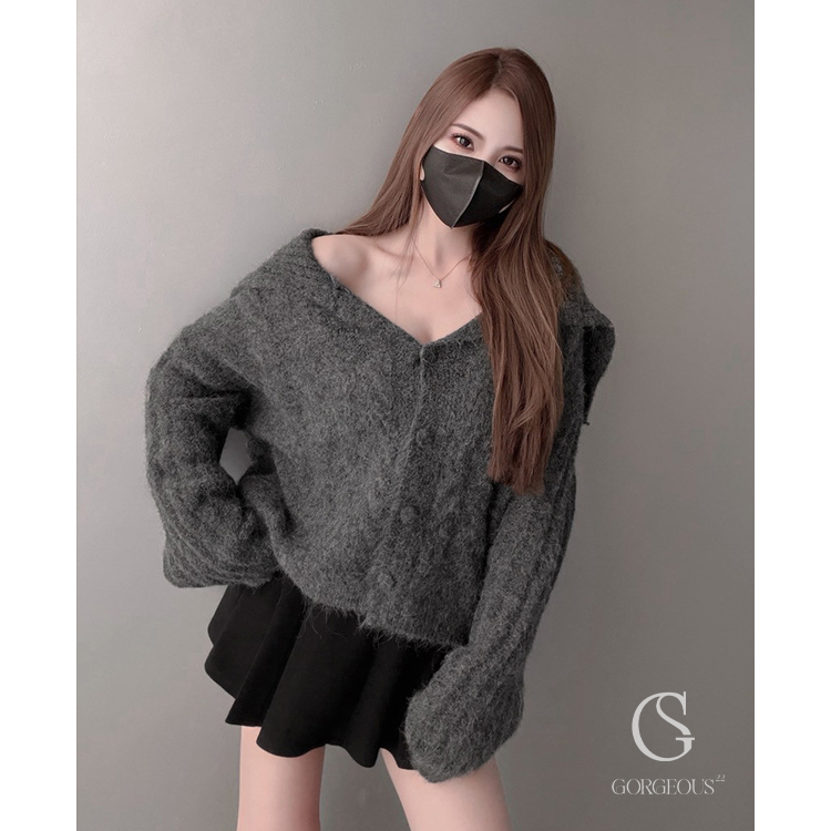 G7834 「綿羊絨排釦上衣外套」