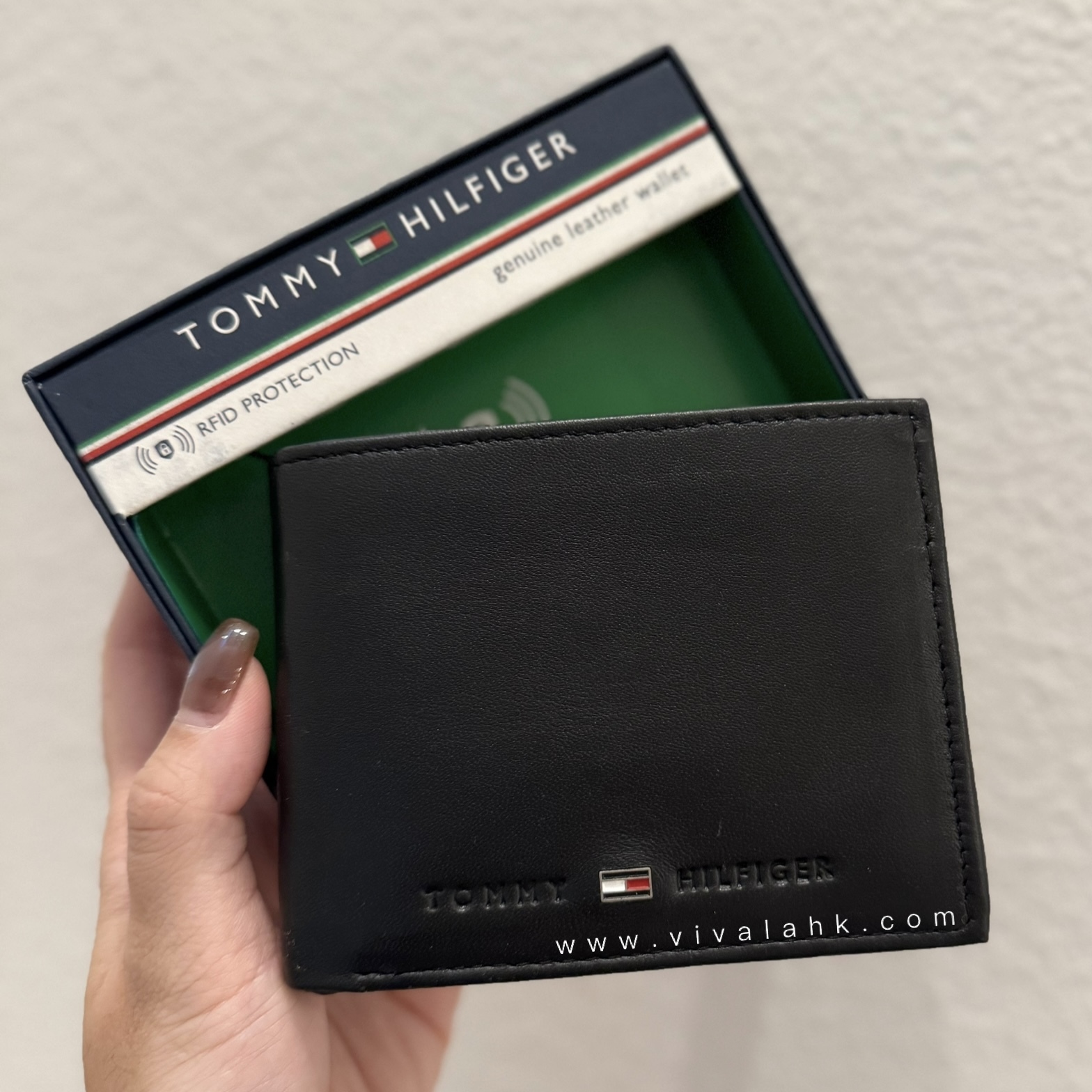 Tommy Hilfiger - 真皮男裝銀包 (相位) (拉鍊散子位)