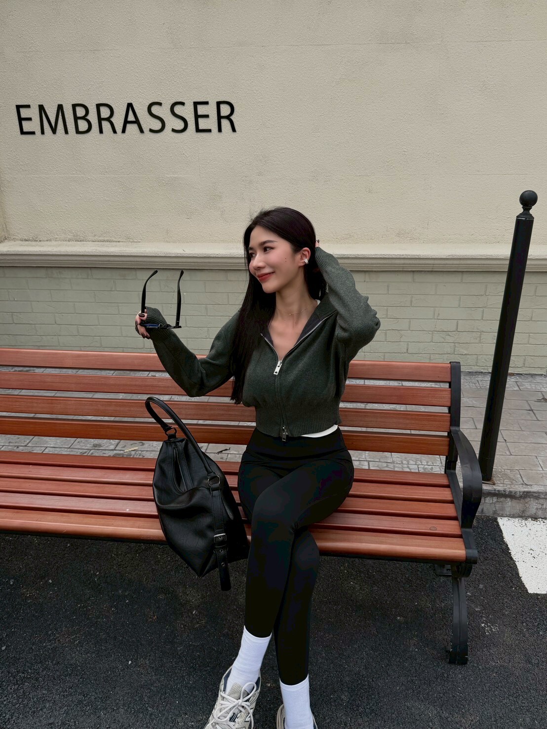 翻領雙拉鍊針織小外套