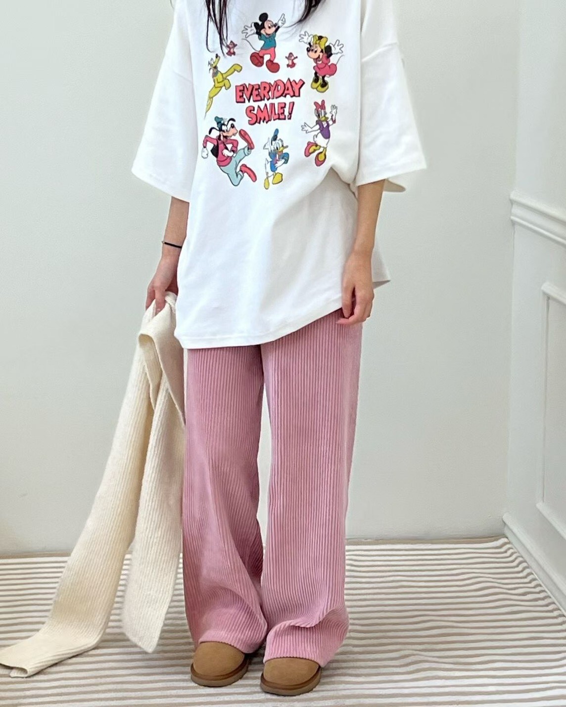 ᴴᴼᵀ ▸▸店長推薦◃◃ 秋冬新款/落地燈芯絨直筒褲 MANIFEST正韓🇰🇷