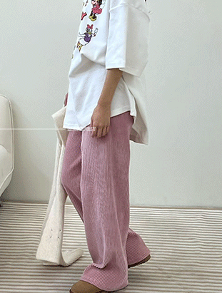 ᴴᴼᵀ ▸▸店長推薦◃◃ 秋冬新款/落地燈芯絨直筒褲 MANIFEST正韓🇰🇷