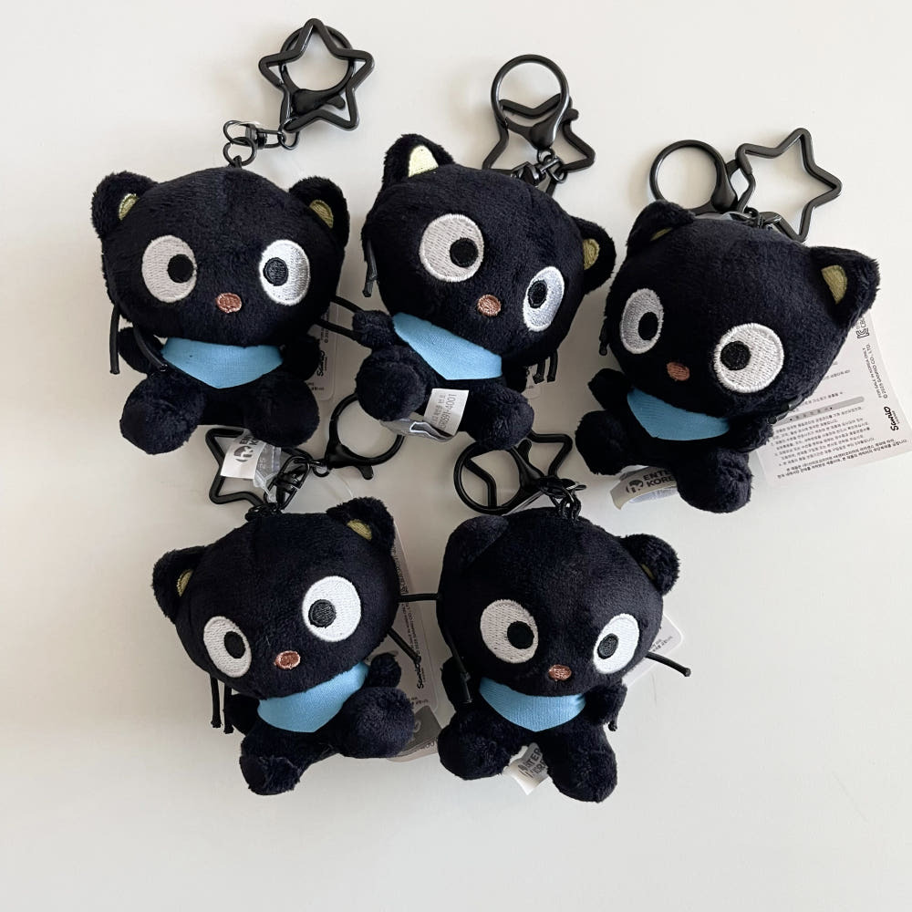 SANRIO CHOCOCAT 巧克喵 星星扣吊飾 8CM 絨毛 三麗鷗 韓版 黑貓