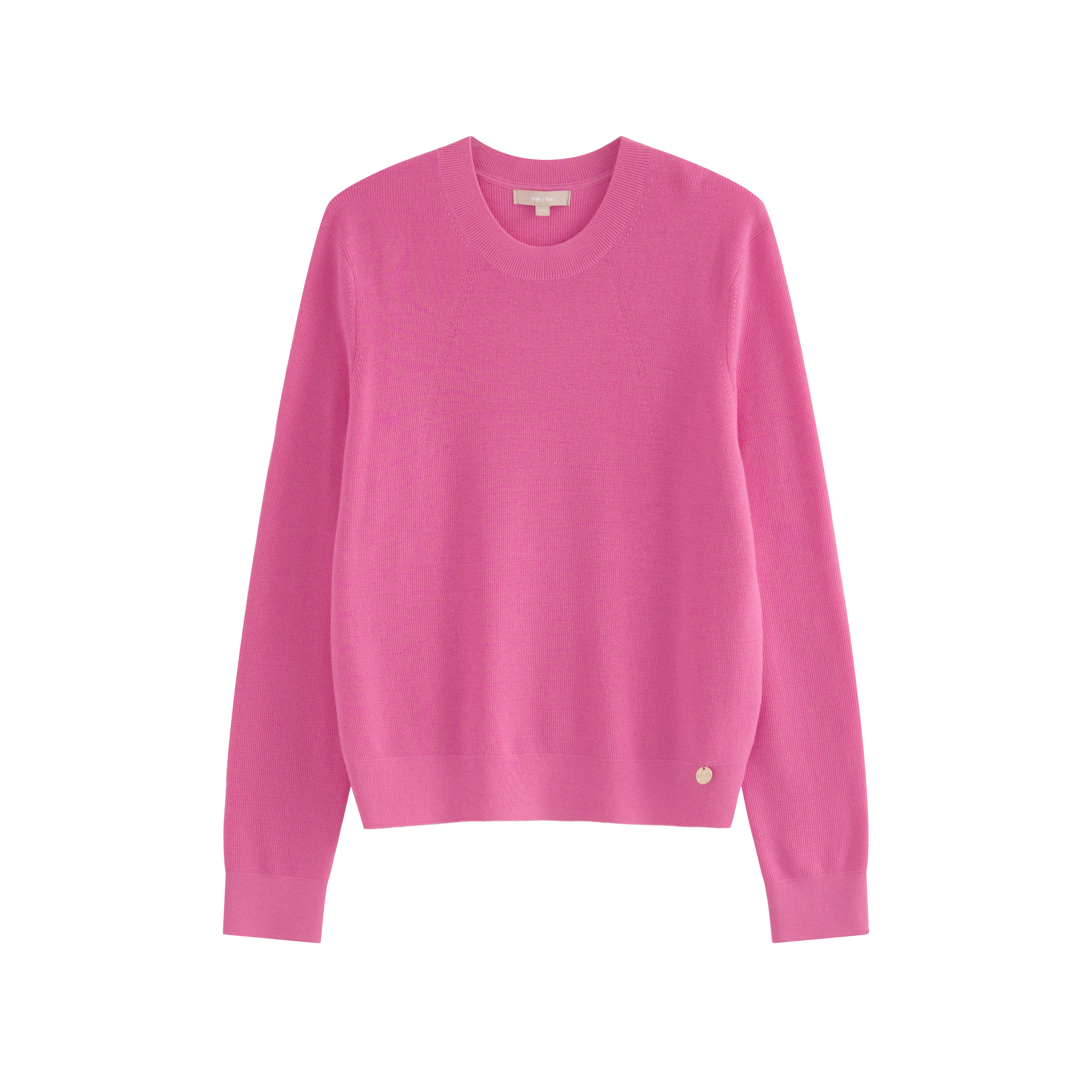 mi-tu 圓領羊毛上衣