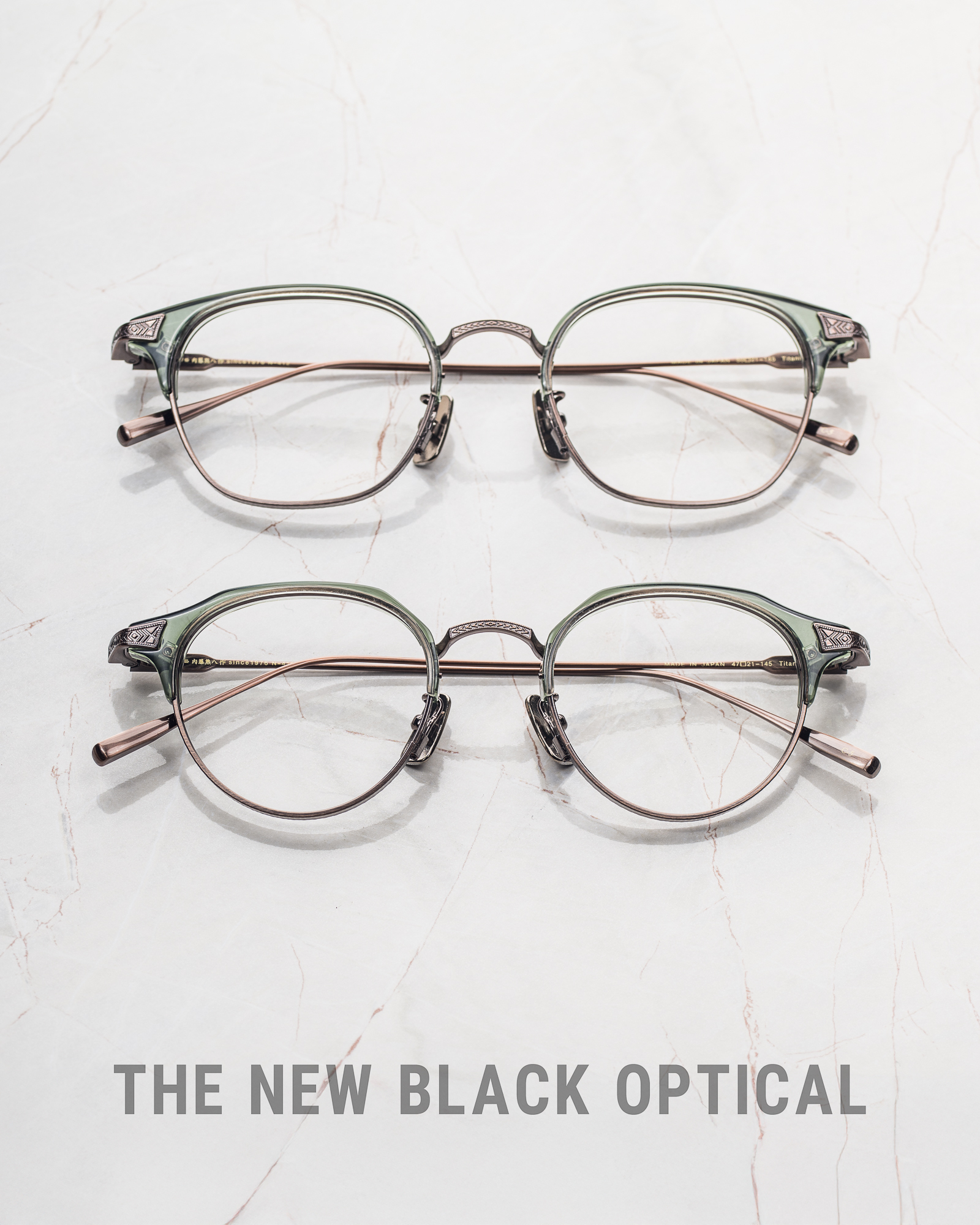 【內藤熊八作 2025新品眉鏡 N-118 & N-119 handmade in Japan】