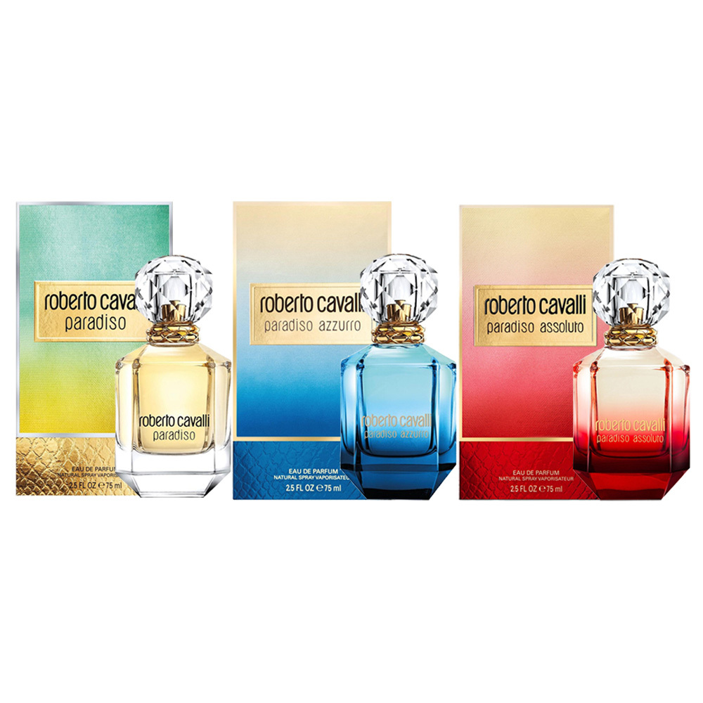 ROBERTO CAVALLI paradiso 天堂女性/蔚藍天堂/絕對天堂 淡香精 75ml - 任選