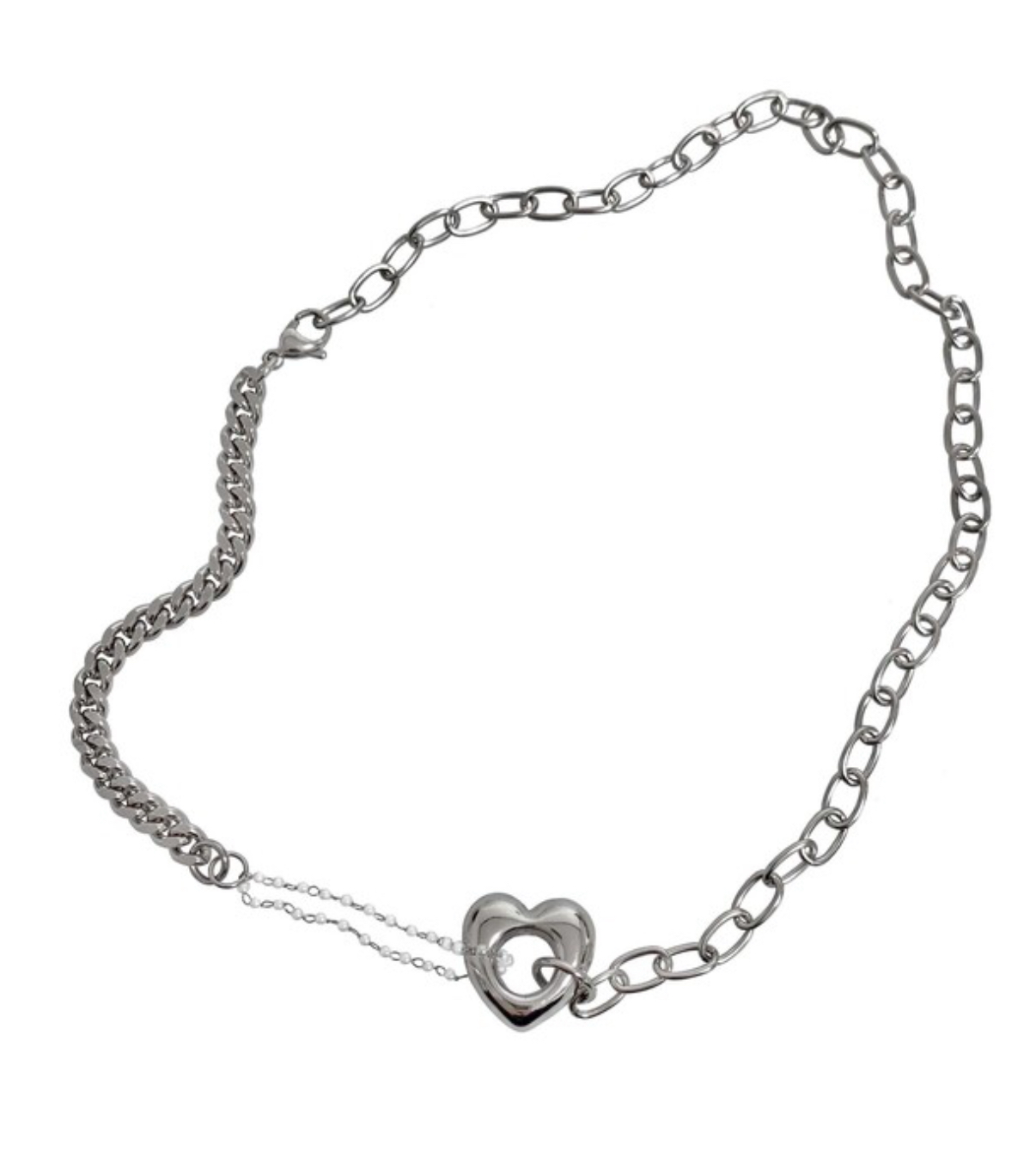 OFUSE - heart hole necklace