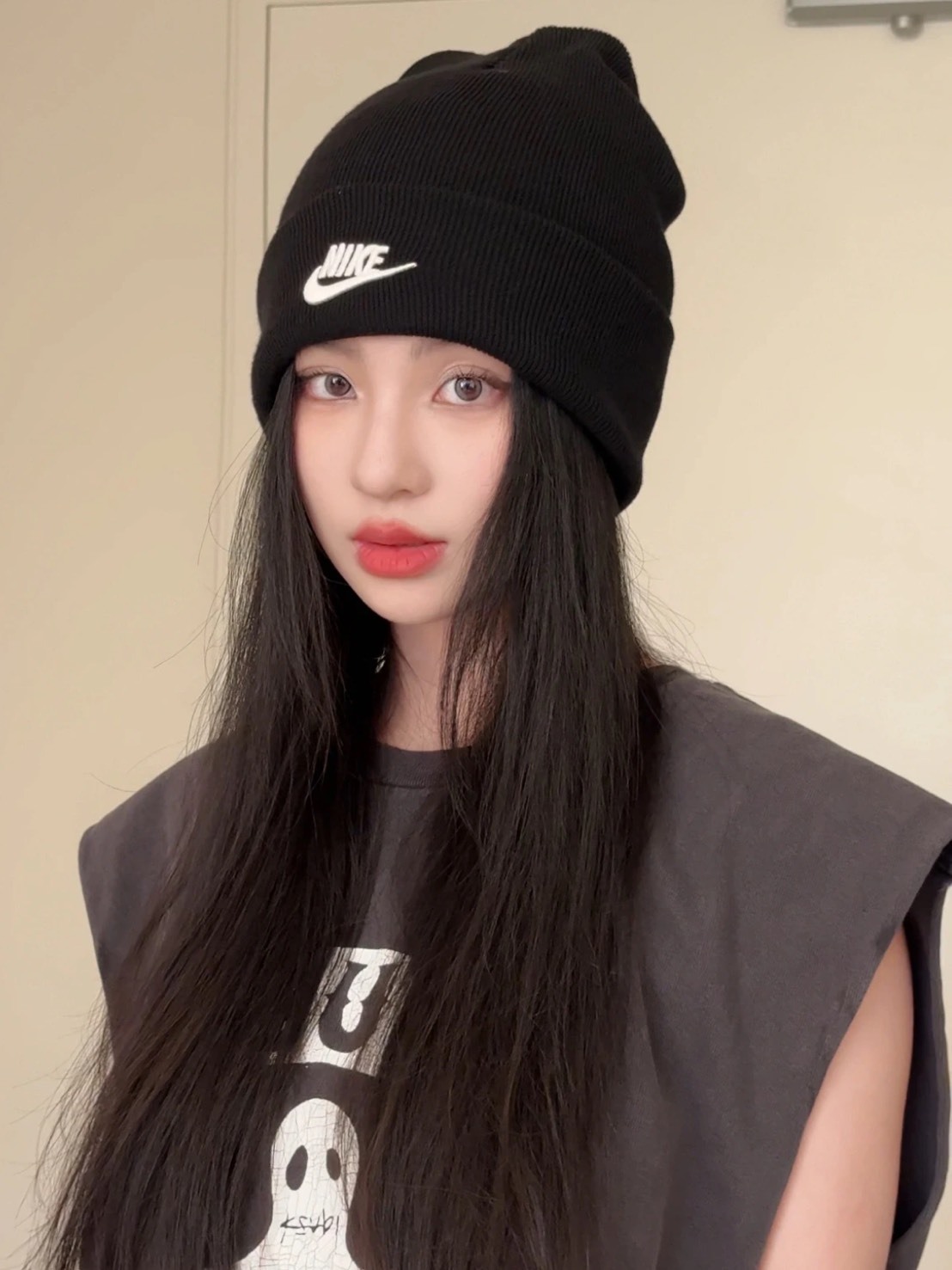 限時優惠價 NIKE 黑色 毛帽 男女同款