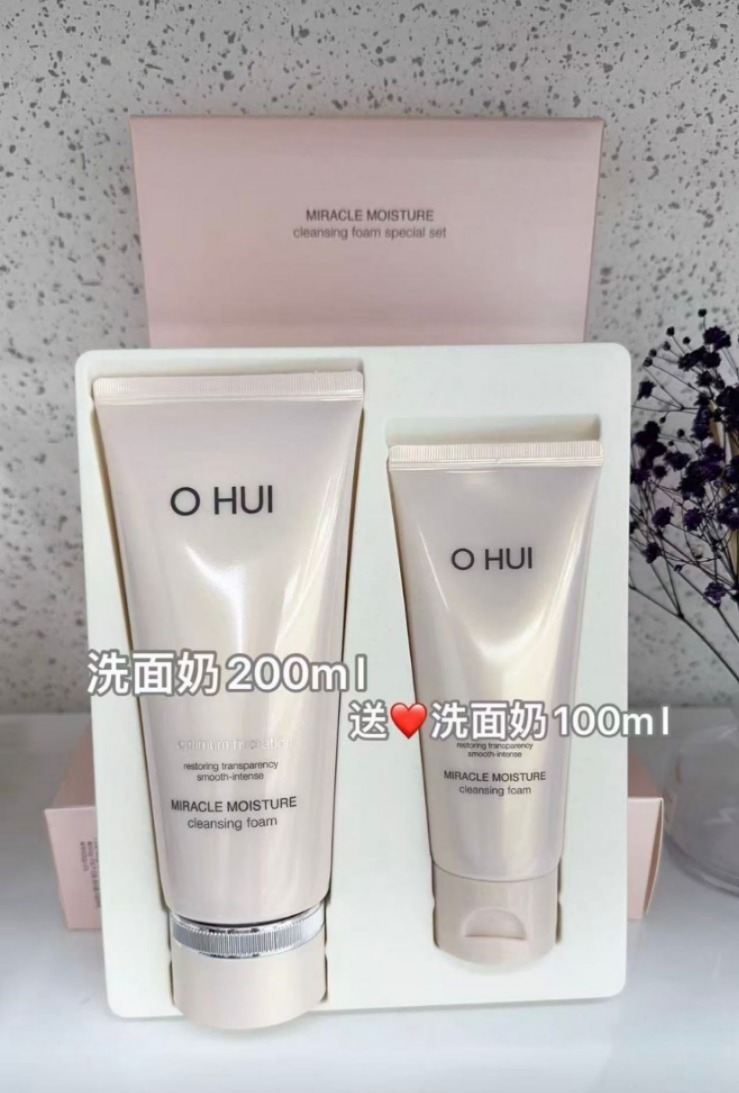 (5000) OHUI 奇蹟水分保濕泡沫洗面乳套裝