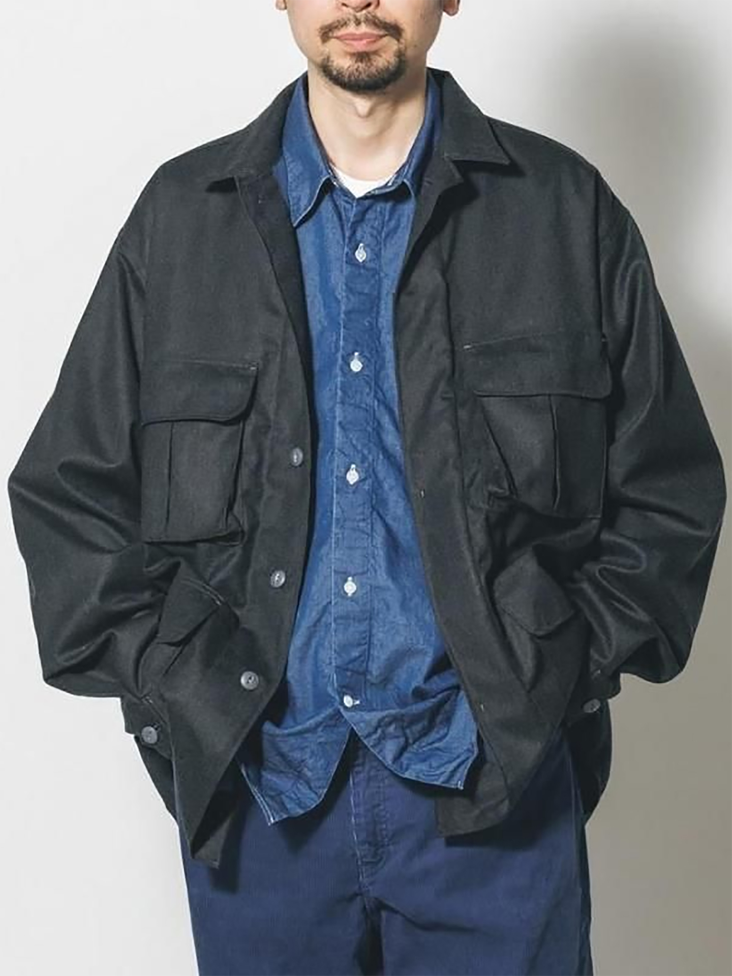 CATTA BDU Shirt Jacket-Washable Wool Charcoal