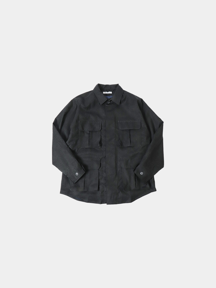 CATTA BDU Shirt Jacket-Washable Wool Charcoal