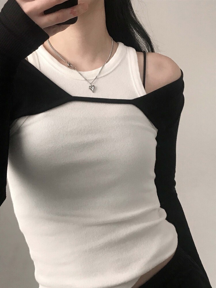 OFUSE - heart drop necklace