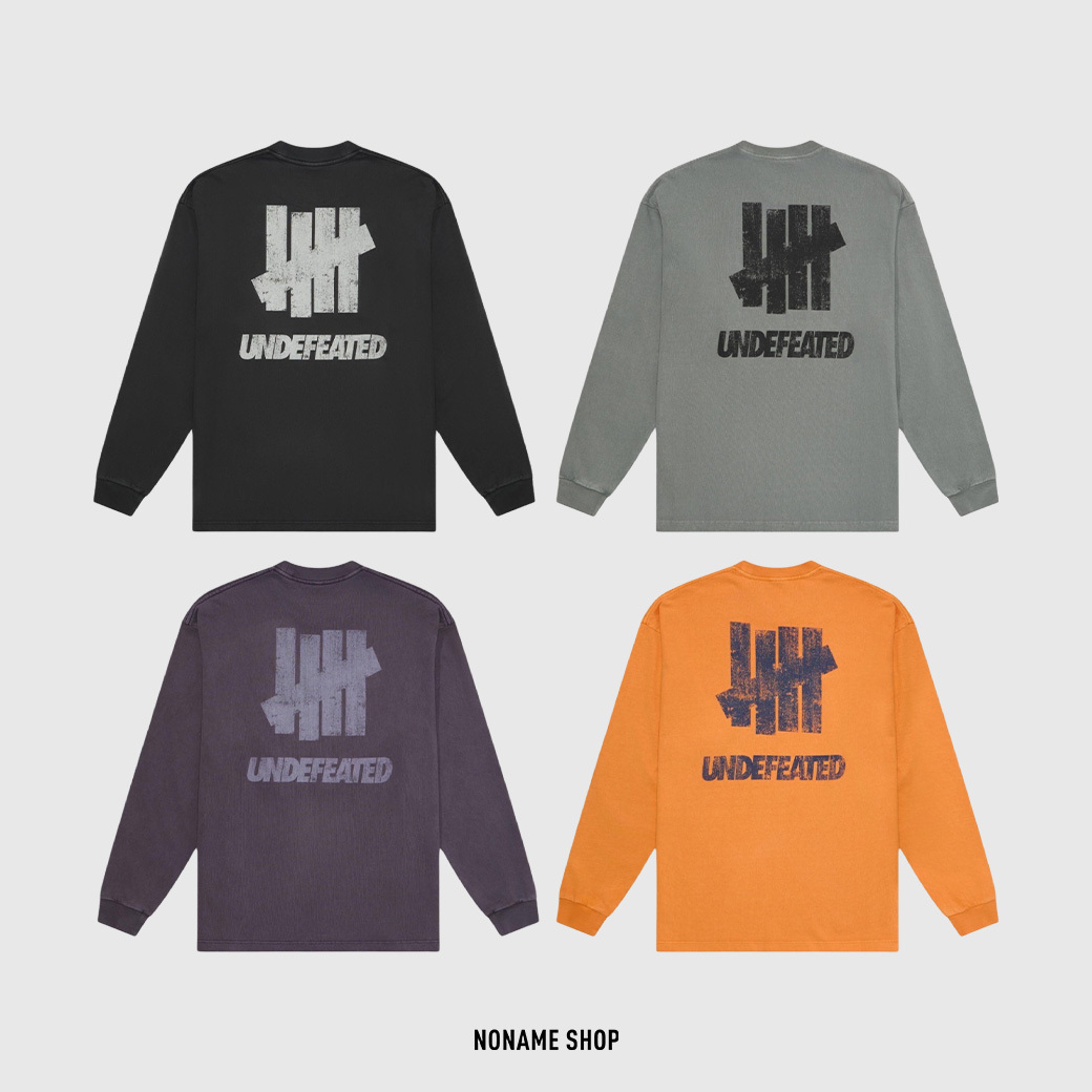 UNDEFEATED FW25 經典 撞色 做舊 LOGO 長袖 四色 (男款)