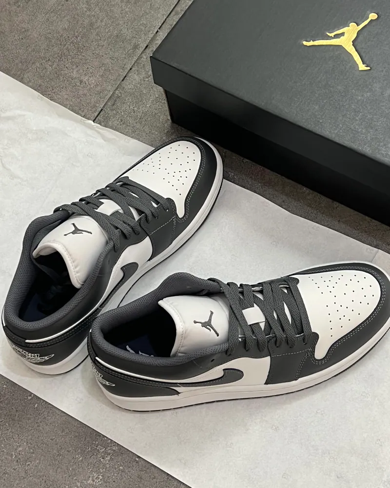 NIKE AIR JORDAN 1 女生大童 鐵灰白 [限時勁減!]