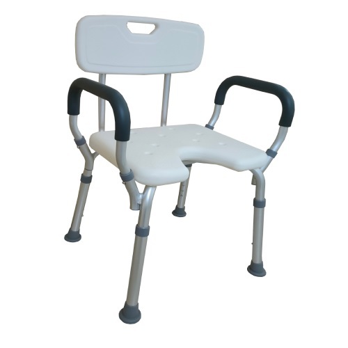 杏華 9028 鋁製有扶手有背 凹墊洗澡椅(會員獨享價$1,900)