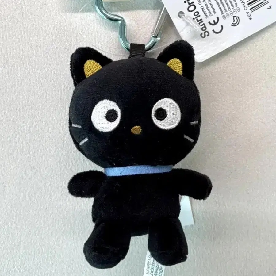 SANRIO CHOCOCAT 巧克喵 愛心釦吊飾 絨毛 黑貓 日版 貓咪