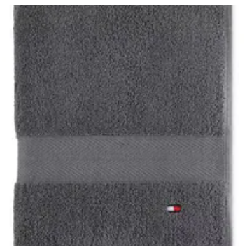 [S] TOMMY HILFIGER CHARCOAL BATH TOWEL, 883893996359 (SUZZ80)