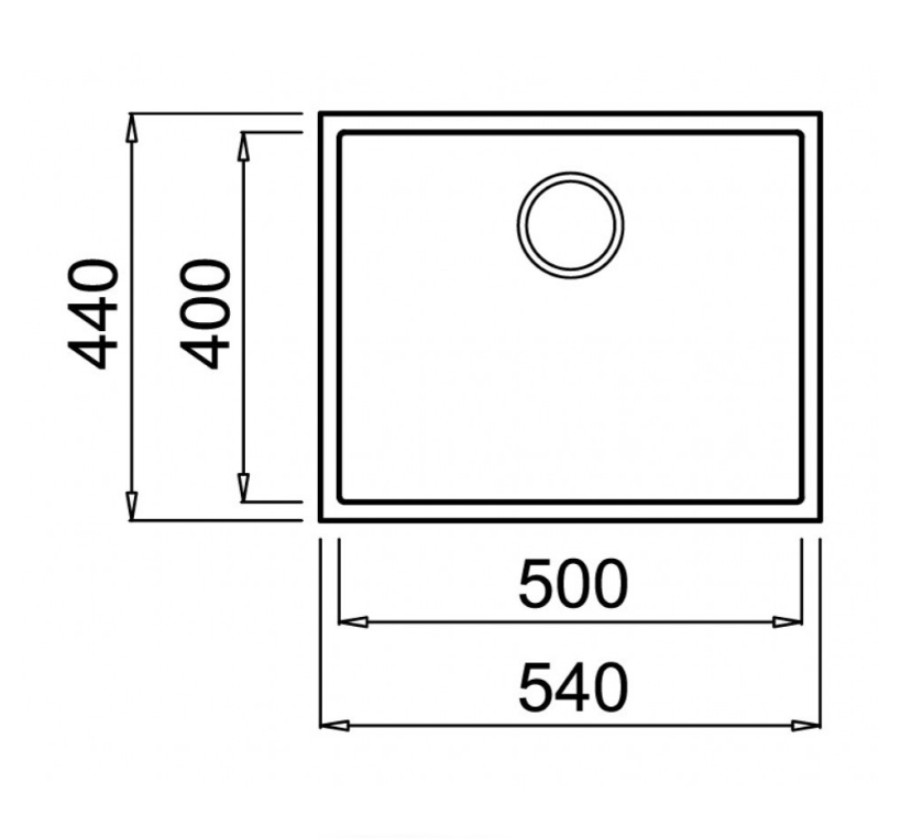 Elleci Quadra 105 Undermount Ghisa花崗岩石廚房枱底鋅盆 (不包安裝)