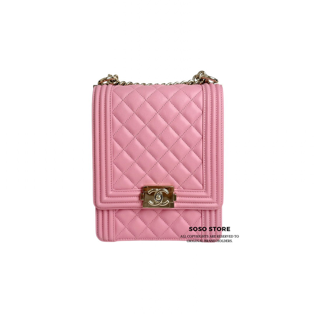 Chanel North South Boy - Pink / Ghw