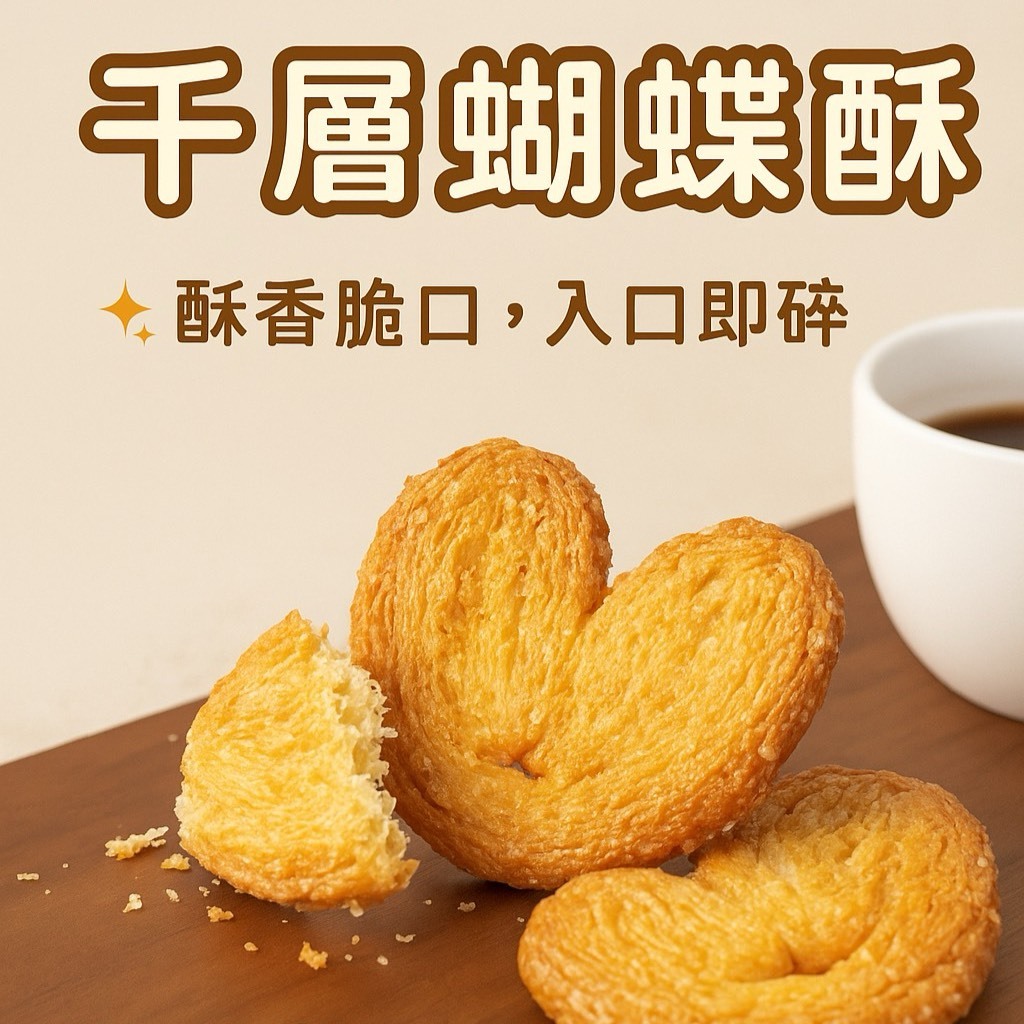 千層蝴蝶酥【常溫】