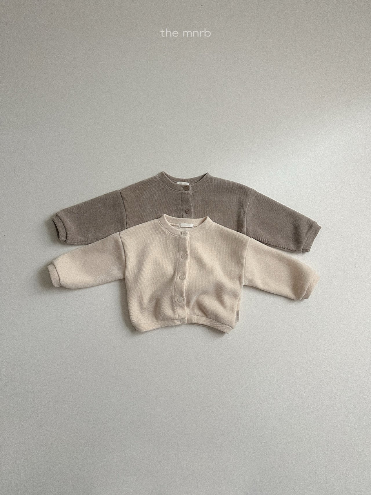 天鵝絨羅紋開襟衫