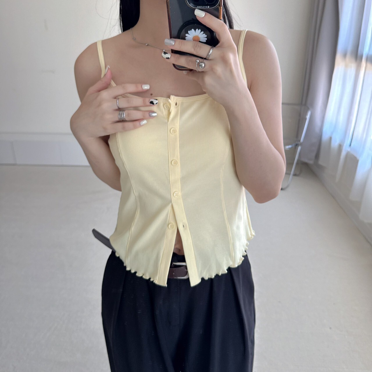 花邊排扣坑條造型（bratop）（現貨）