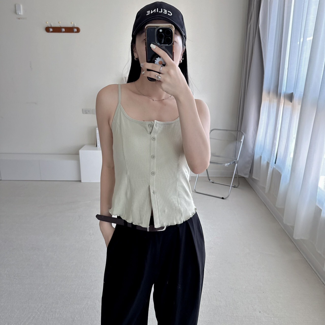 花邊排扣坑條造型（bratop）（現貨）