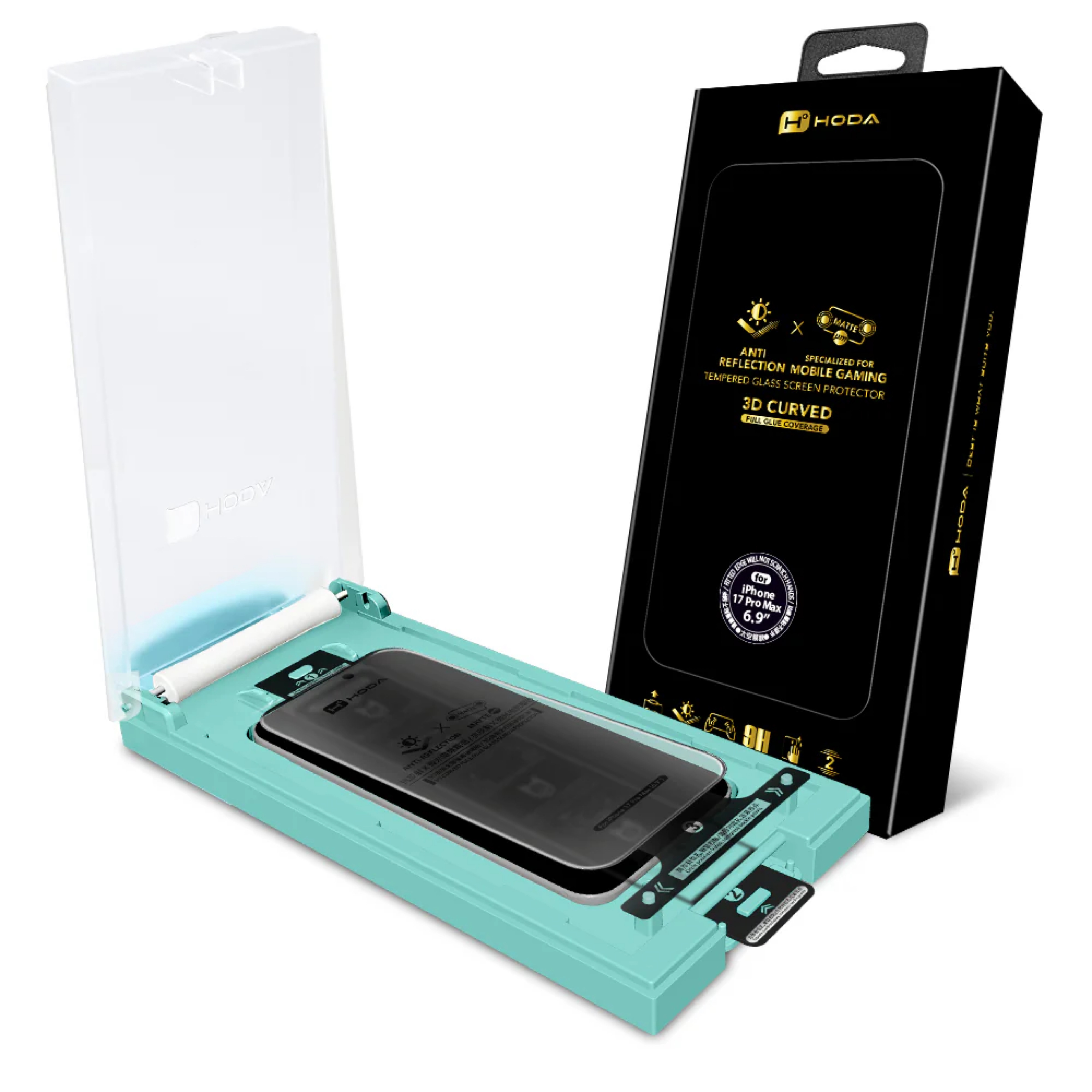 Hoda iPhone 17 系列 3D AR 電競磨砂玻璃螢幕保護貼