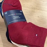 [S] TOMMY HILFIGER MULTI XW04250 QUARTER TOP SOCKS, 198296300390 (SUZZ68)