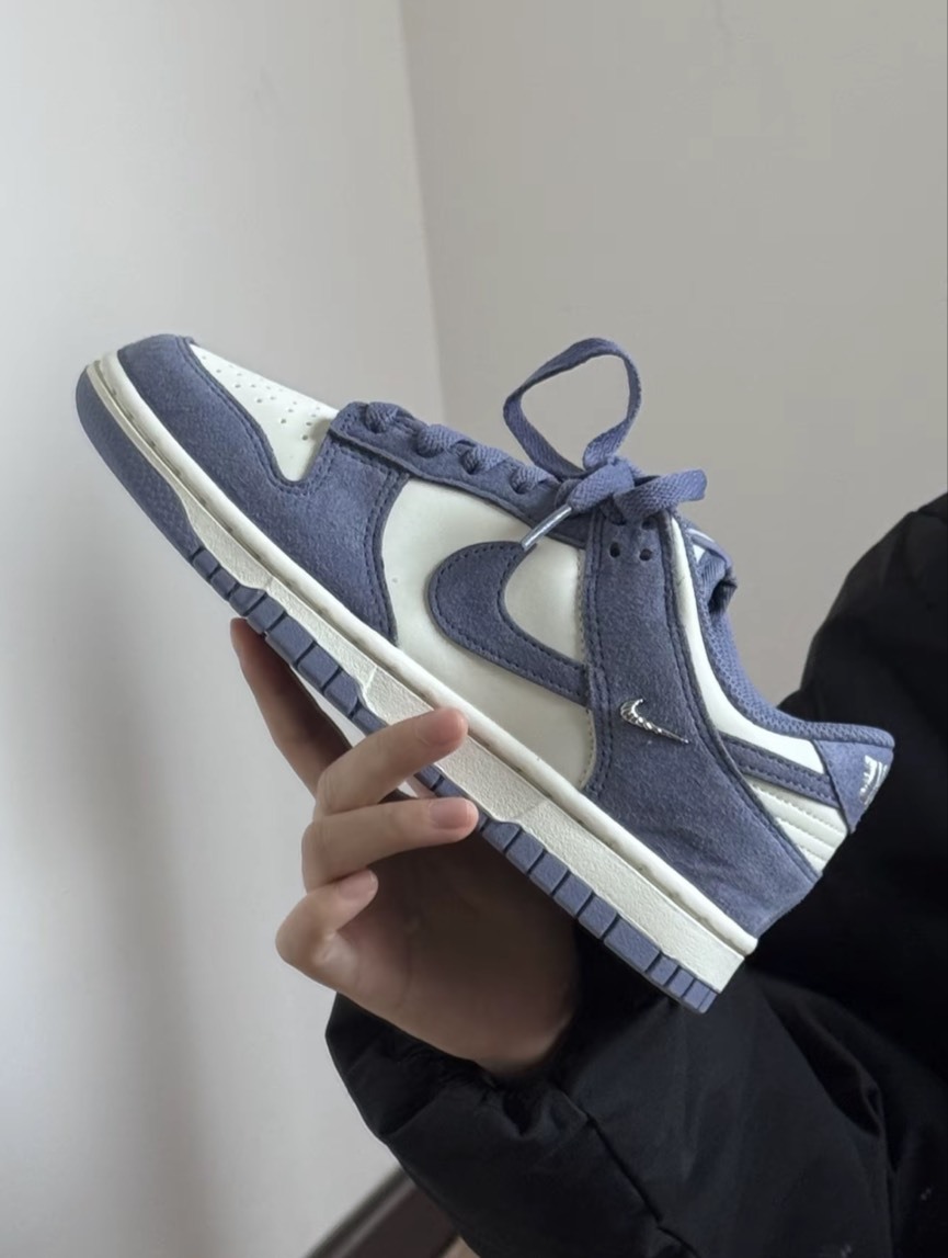 NIKE DUNK LOW 'World Indigo' 白薰衣草 金屬小勾 麂皮 復古 運動 休閒鞋 IB4417103