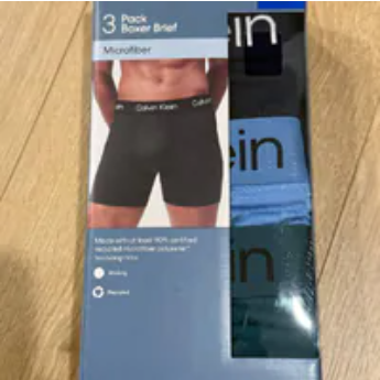 [S] CALVIN KLEIN ATL DP/PECT/BLU 3 PACK BOXER BRIEF, 1804076-ATL DP/PECT/BLU (SUZZ93)