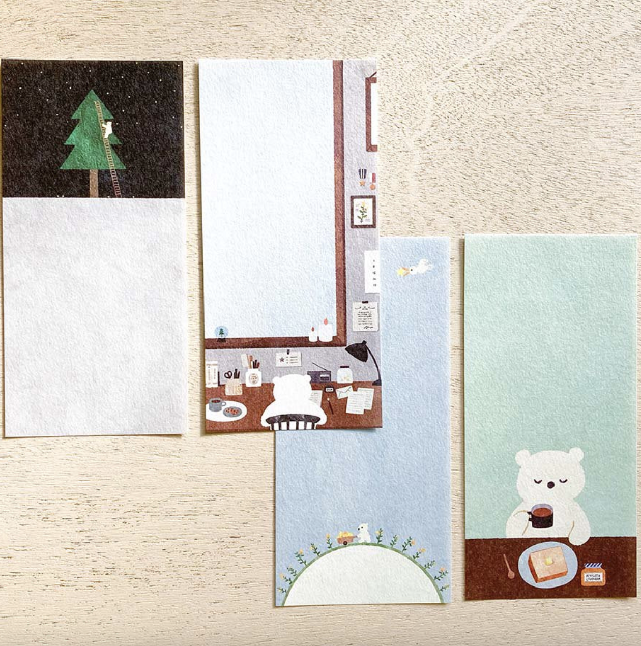 表現社｜福岡麻里子 星星熊 A5 一筆箋