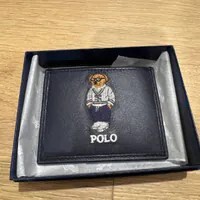 [S] POLO RALPH LAUREN NAVY POLO EMBROIDERED CARDHOLDER, 888188557840 (SUZZ33)
