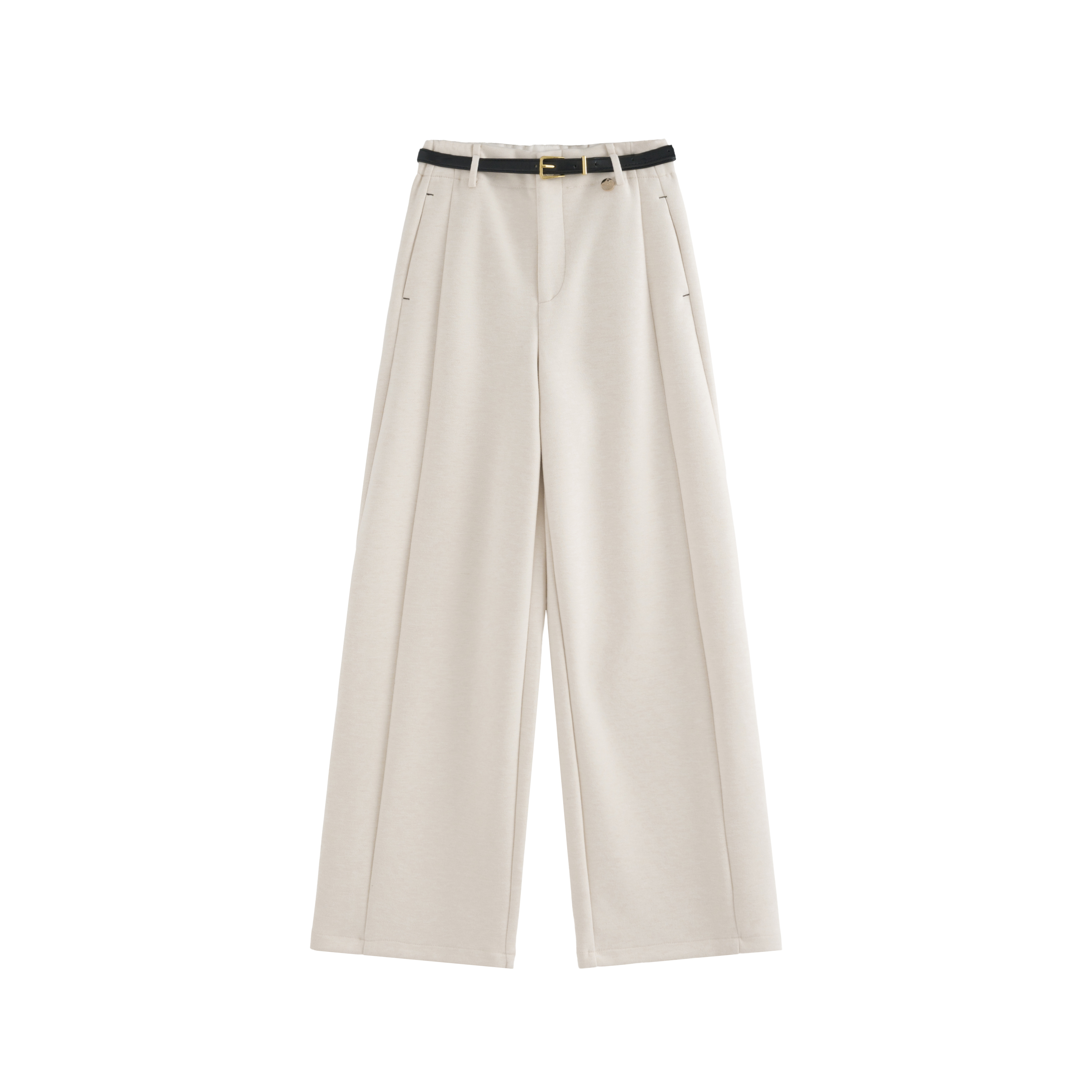 mi-tu 羊絨直筒褲