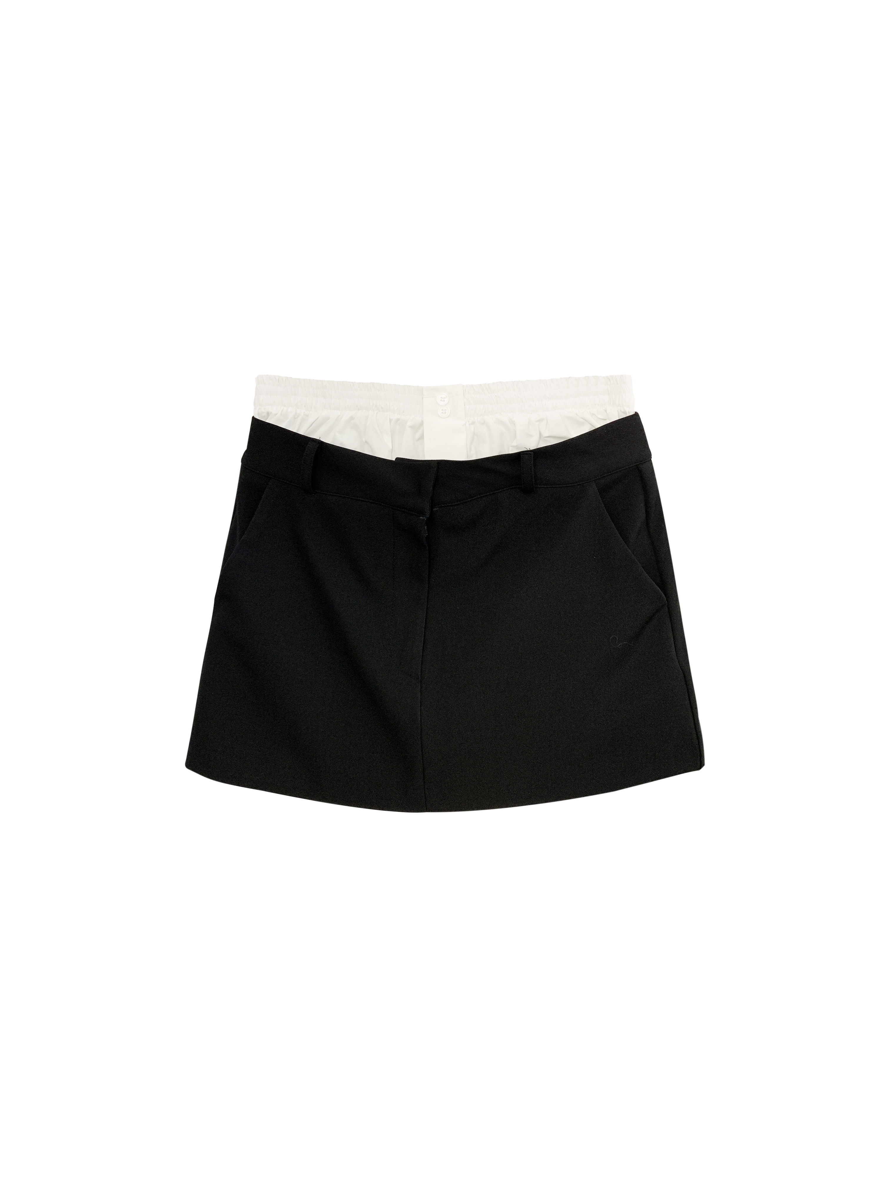 撞色拼接套裙-單裙